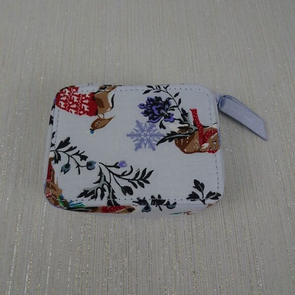 Vera Bradley Travel Pill Box Case Container Organizer Merry Mischief Snow Day - Picture 2 of 5